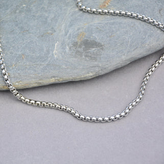 Men's Stainless Steel Box Link Chain