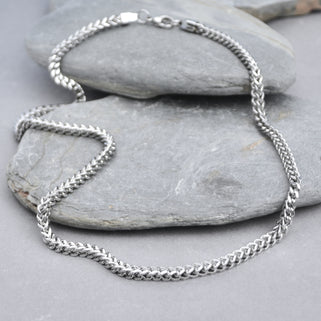 Men's Chunky Wheat Link Stainless Steel Chain