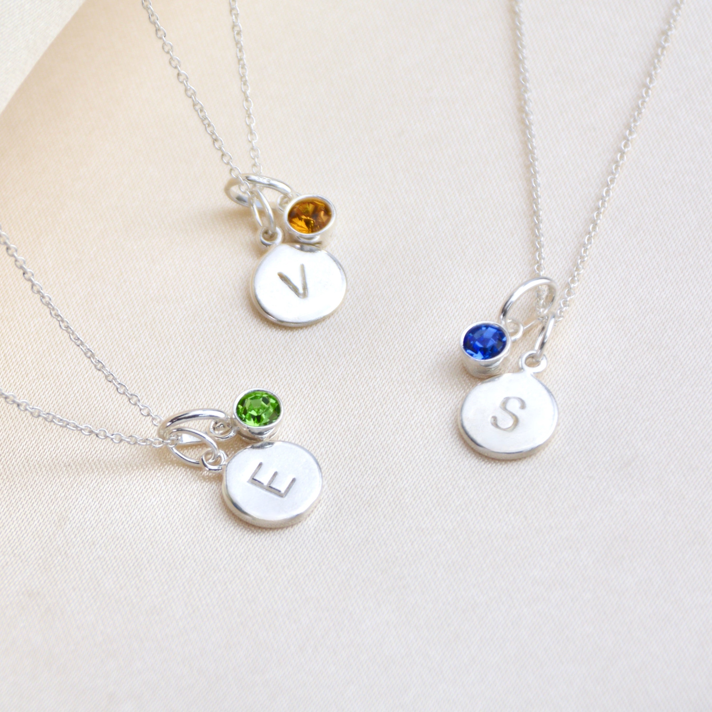 Abbott Lyon Personalized Necklace With Birthstone And Birthstone