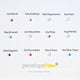 Choice of 12 silver birthstones January-December