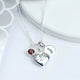 Girl's Personalised Sterling Silver Heart Necklace