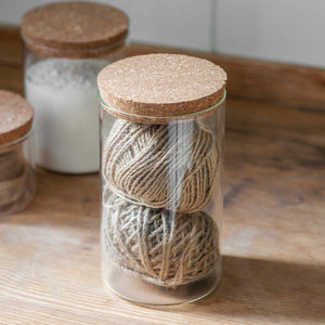 Glass Storage Jar with cork lid