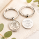 Luxury 80th Birthday 1946 Silver Sixpence Keyring