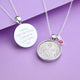 Luxury 70th Birthday Sixpence and Birthstone Necklace