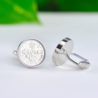 Luxury 60th Birthday 1966 Sixpence Cufflinks