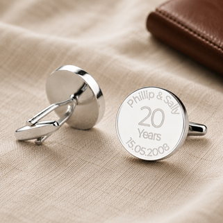 Personalised Anniversary Cufflinks