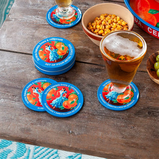 Metal Coasters Cerveza Design