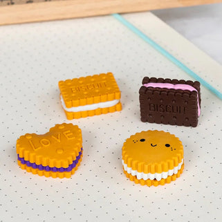 Set of 4 Biscuit Erasers