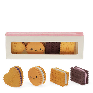 Set of 4 Biscuit Erasers