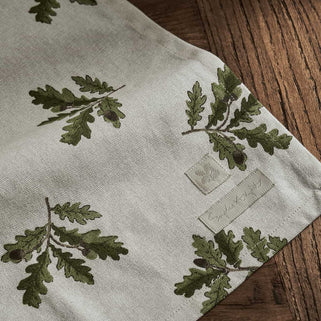 Acorn and Oak Leaves Tea Towel