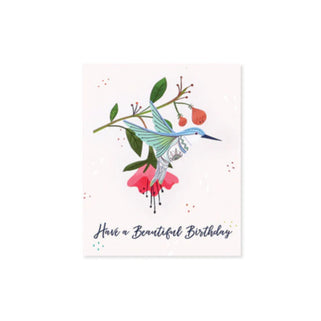 Hummingbird 3D Layer Birthday Card