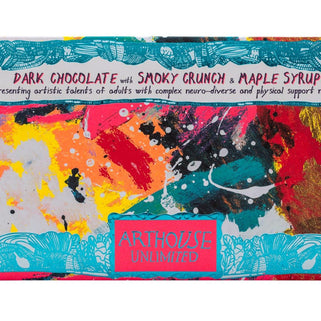 Adventurous Design Dark Chocolate with Smoky Crunch & Maple Syrup