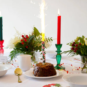 Christmas Pudding Ice Fountain - Botanical Theme