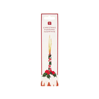 Christmas Pudding Ice Fountain - Botanical Theme