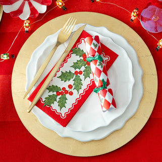 Holly Paper Napkins