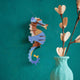 Blue Ringlet Seahorse Wall Decoration