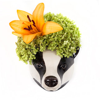 badger plant pot Quail Ceramics