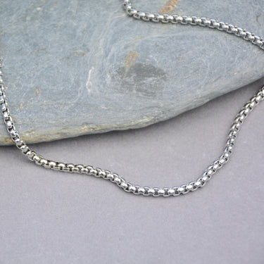 Men's Stainless Steel Box Link Chain