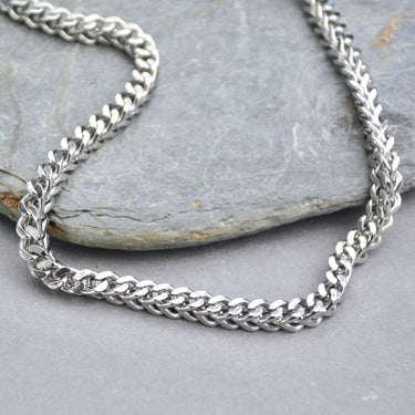 Men's Chunky Wheat Link Stainless Steel Chain