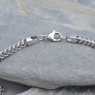 Men's Chunky Wheat Link Stainless Steel Chain