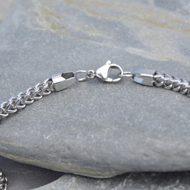 Men's Chunky Wheat Link Stainless Steel Chain