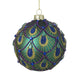 Glitter Peacock Bauble