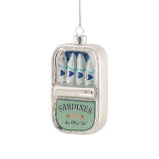 Blue Sardine Tin Bauble