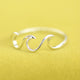 Sterling Silver Wave Ring
