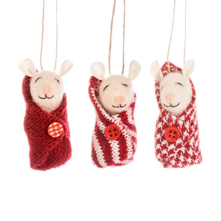 Baby Mice Red Blanket