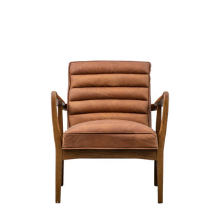 Datsun Armchair Vintage Brown Leather 1