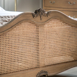 Chic Super King Cane Bed Weathered 3