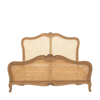 Chic Super King Cane Bed Weathered 1