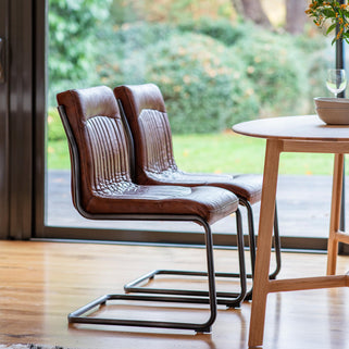 Capri Leather Chair Brown 2