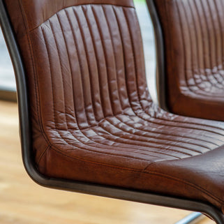 Capri Leather Chair Brown 3