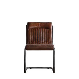 Capri Leather Chair Brown 1