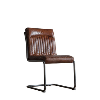 Capri Leather Chair Brown 4