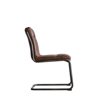 Capri Leather Chair Brown 5