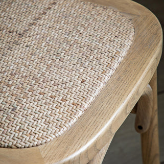 Cafe Chair Oak Rattan (2pk) 3