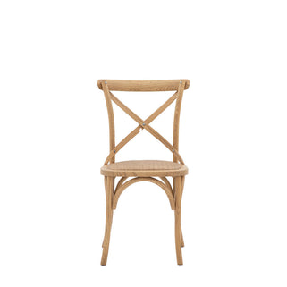 Cafe Chair Oak Rattan (2pk) 1