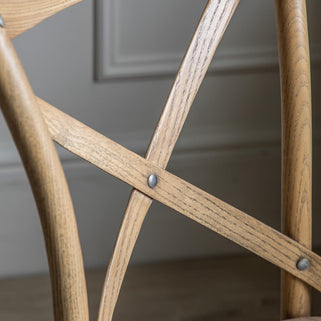 Cafe Chair Oak Rattan (2pk) 4