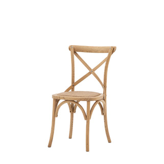 Cafe Chair Oak Rattan (2pk) 5