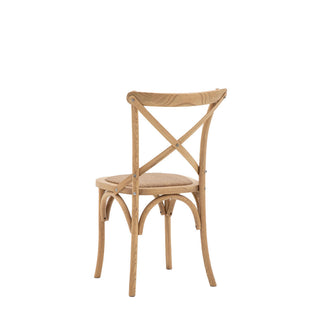 Cafe Chair Oak Rattan (2pk) 6