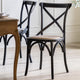 Cafe Chair Black Rattan (2pk) 2
