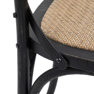 Cafe Chair Black Rattan (2pk) 5