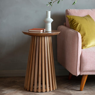 Brookland Slatted Side Table 2
