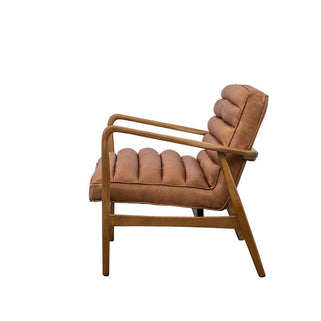 Datsun 2 Seater Sofa Vintage Brown Leather 6
