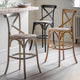Cafe Stool Oak with Rattan (2pk) 5