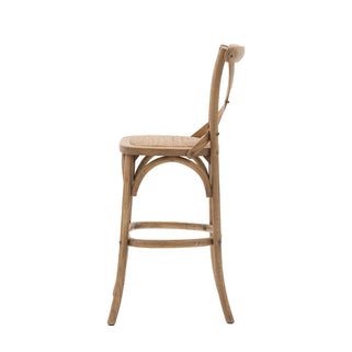 Cafe Stool Oak with Rattan (2pk) 8
