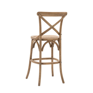 Cafe Stool Oak with Rattan (2pk) 9