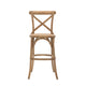 Cafe Stool Oak with Rattan (2pk) 1